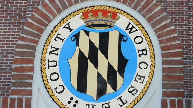 Worcester County seal and building