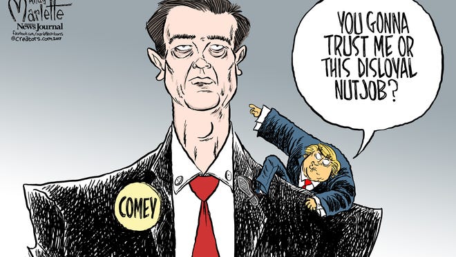 James Comey testimony commentary by Andy Marlette