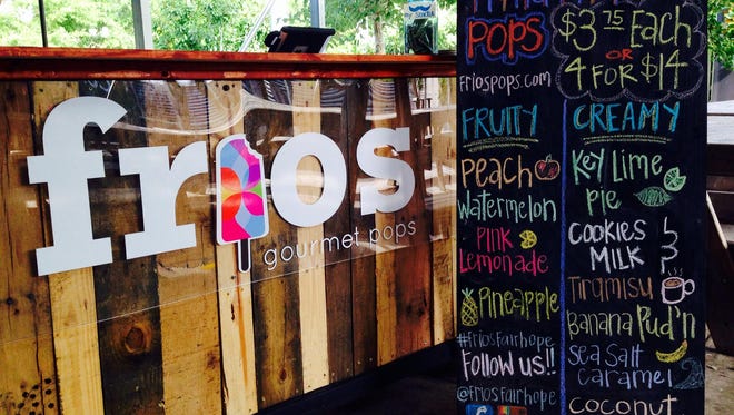 Frios Gourmet Pops has been opening locations throughout the region and will come to Palafox Place around the start of the new year.