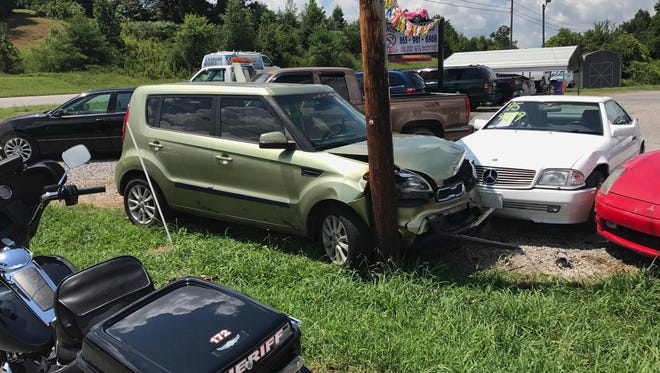 Five are in custody following a stolen vehicle pursuit that ended with a crash, according to the Blount County Sheriff's Office.