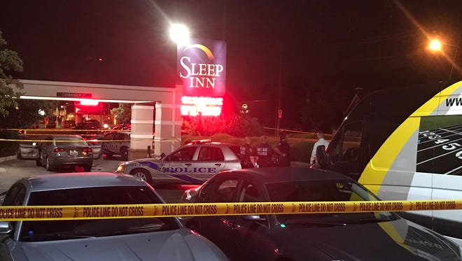 One person has died and another was injured early Thursday in a shooting that ended at the Sleep Inn on Preston Highway.