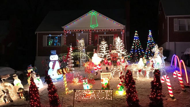 Bert and Melinda Brown were named first-place winners in the city of Erlanger's Christmas Lights Contest.