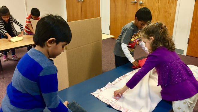 Students at Montessori Corner Princeton Meadows in Plainsboro recently held a clothing drive for the Rescue Mission of Trenton.