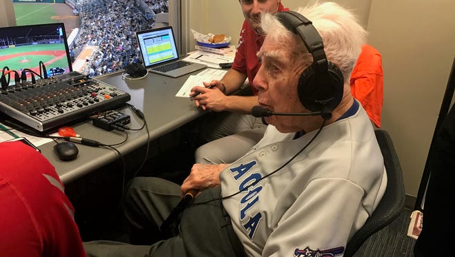 John Appleyard, 95, has signed a five-year, no-cut contract as the color announcer for the Sunday Blue Wahoos broadcasts.