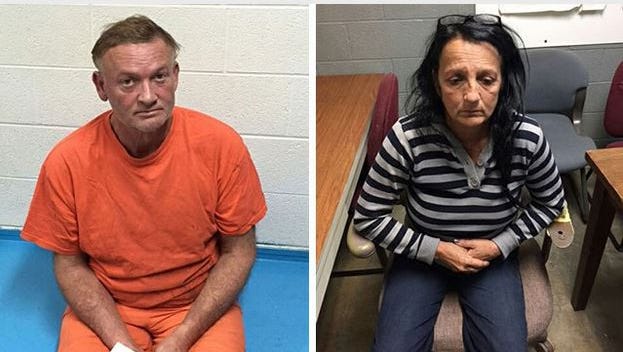 Walter Renz, left, and Linda Buckner, right, were captured Thursday in Tennessee.