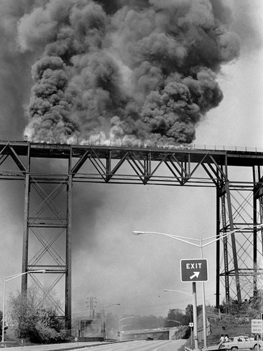 Railroad bridge fire recalled