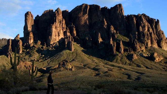 Lost Dutchman State Park in the Superstition Mountains.