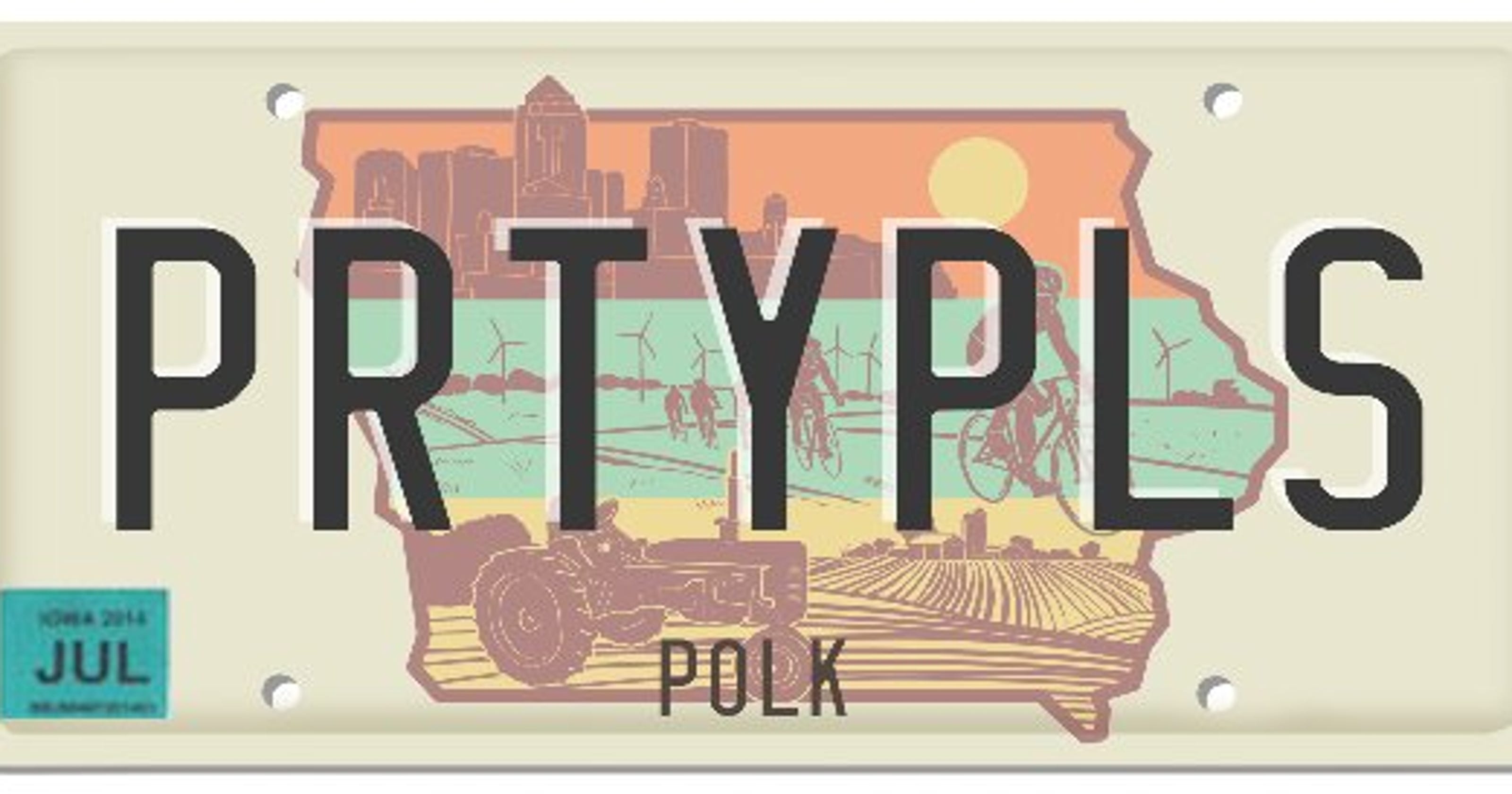 This popular design won't be on Iowa's new license plate. Here's why.