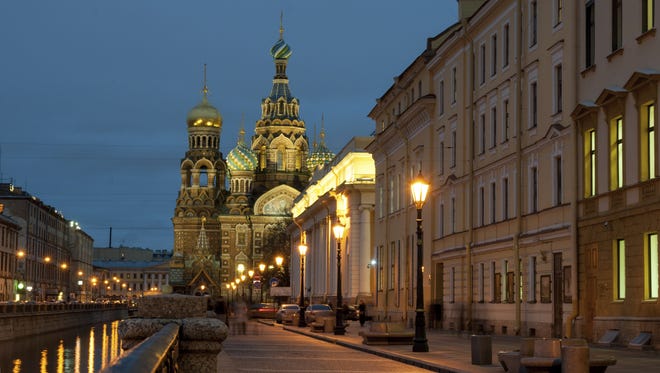 The Church of Our Savior on Spilled Blood in St. Petersburg, Russia, which is featured on a Russian port of call.