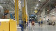 Work takes place on Boeing's 787 assembly line in North