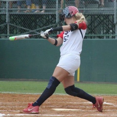 COURTESY OF USA SOFTBALL Akron Racers infielder Sa