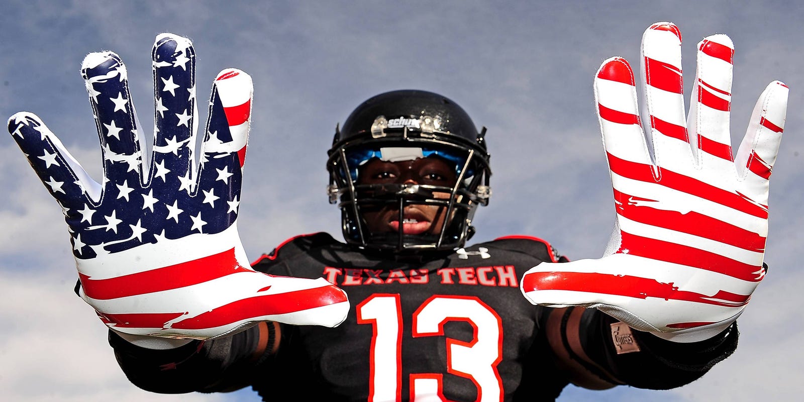 Football hands it off to the gloves