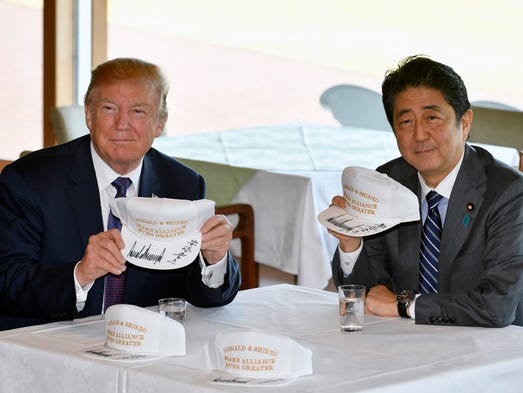 President Trump and Japanese Prime Minister Shinzo