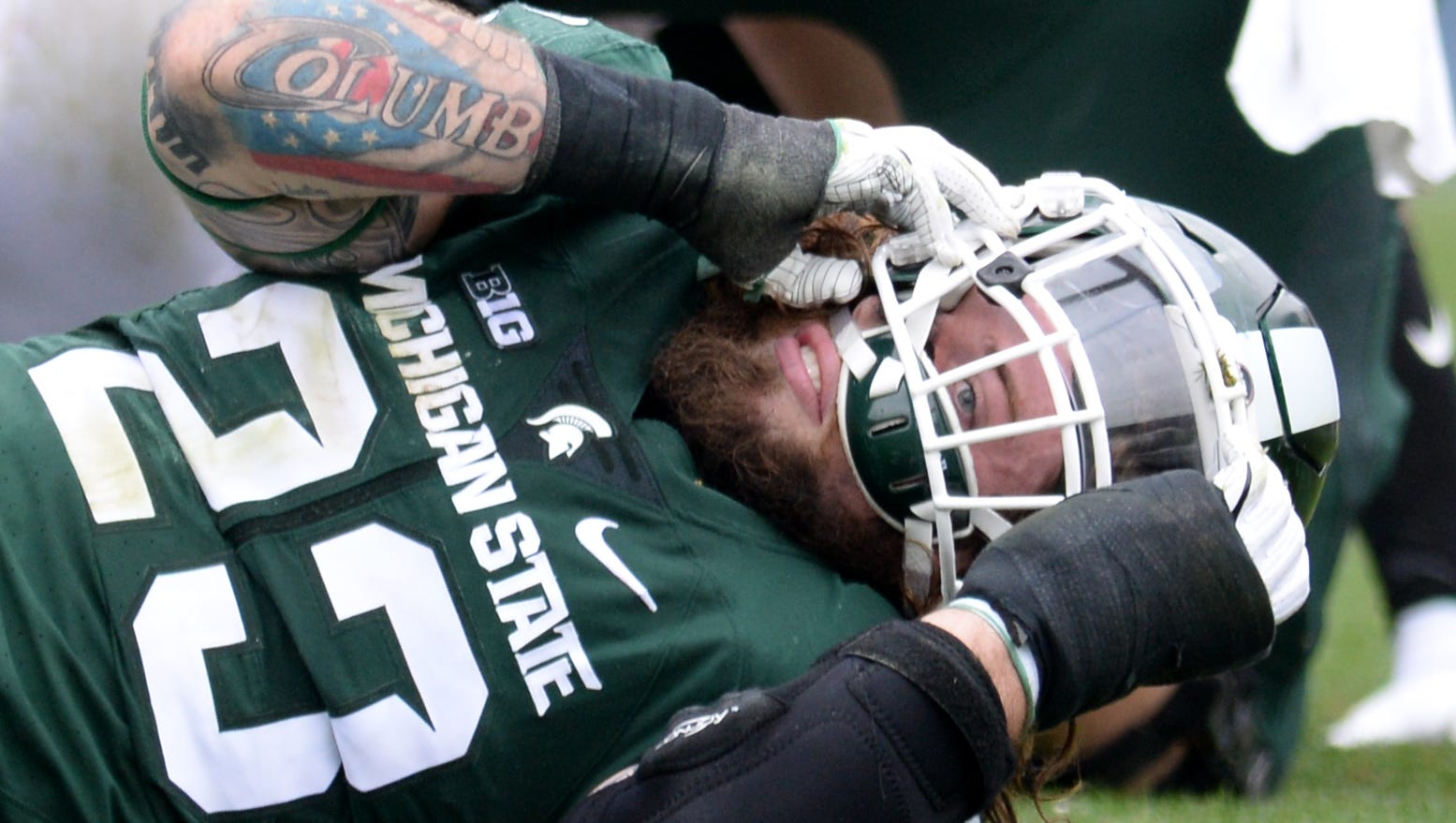 Michigan State Criticized But Coach Says Chris Frey Wasn T Concussed