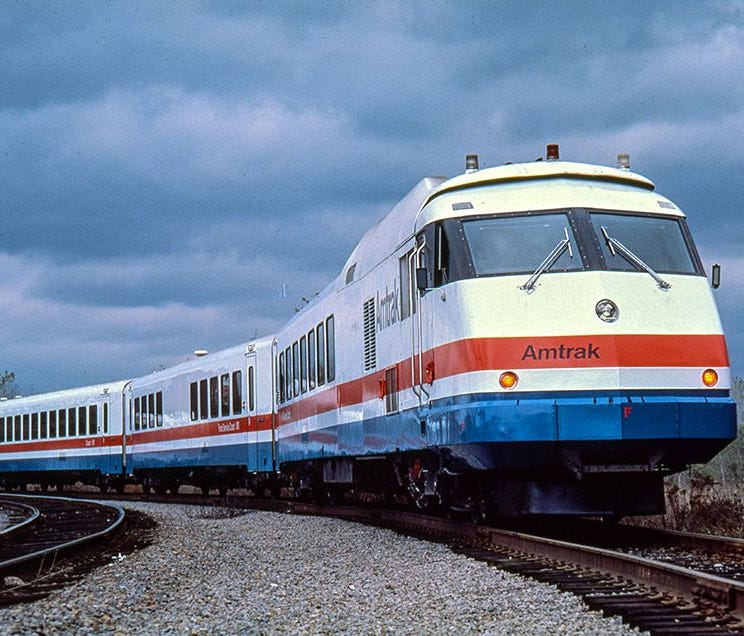 In 1976-77, Amtrak introduced the modern gas-turbine RTL Turboliner trainsets for use in upstate New York on the Empire Service (New York-Albany-Buffalo) and Adirondack (New York-Montreal). They were modified from the earlier RTG Turboliners to inclu