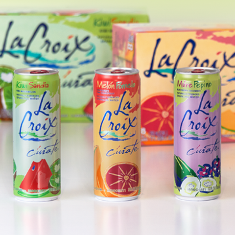 A variety of La Croix sparkling waters.