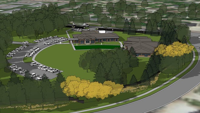 An illustration of the future Avera Addiction Care Center, an $8 million, two-building facility to be located at Avera Health's new campus near the intersection of 69th Street and Louise Avenue.