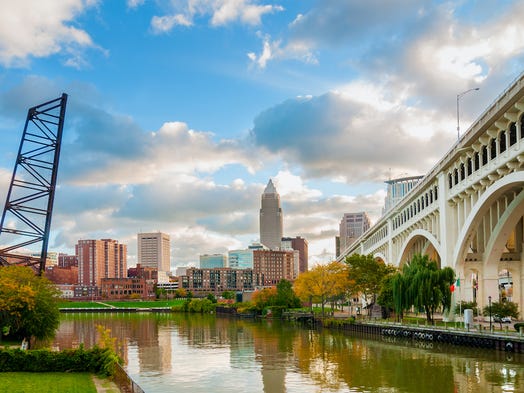 5. Cleveland:One of the poorest cities in the country, Cleveland's 35% poverty rate is more than double the U.S. poverty rate and higher than that of all but one other city in the state. Cleveland's 6.9% jobless rate is also the second highest of any city in the state. The city is also dangerous. There were 1,633 violent crimes in the city for every 100,000 residents in 2016, more than in all but eight other U.S. cities and quadruple the national violent crime rate.</p-family:>