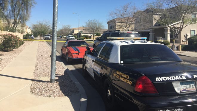 Avondale police are investigating a shooting in which two people were wounded in a vacant house near Lower Buckeye and El Mirage roads on Feb. 26, 2016.