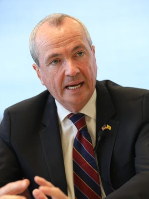 Democratic candidate for governor, Phil Murphy is shown during The Record edit board meeting in Woodland Park. Monday, 10, 2017