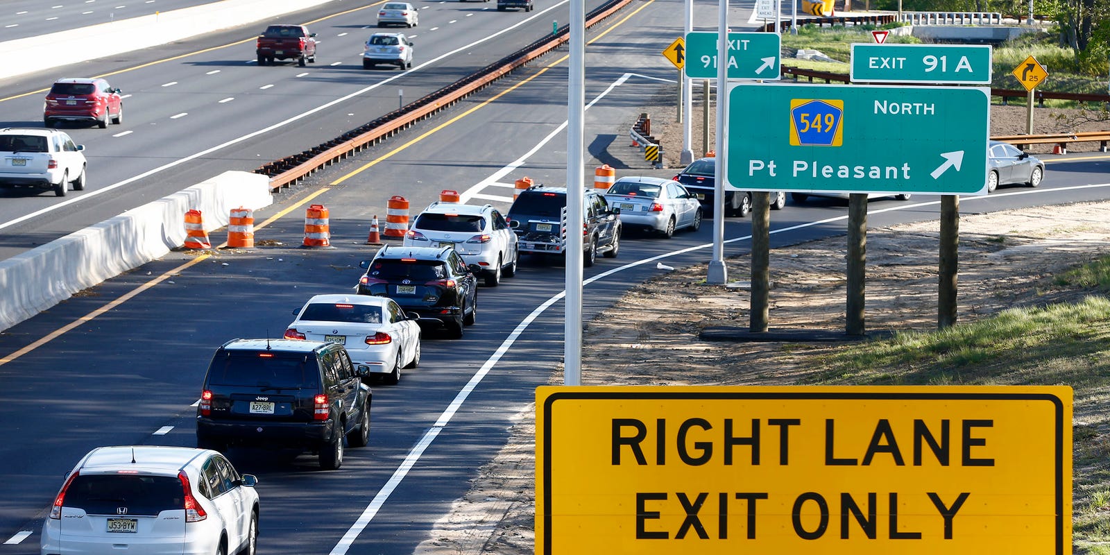 Exit 91 New Garden State Parkway Exit Entrance Ramps Open Thursday