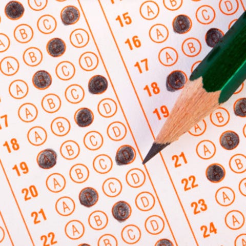 Standardized testing bubblesheet
