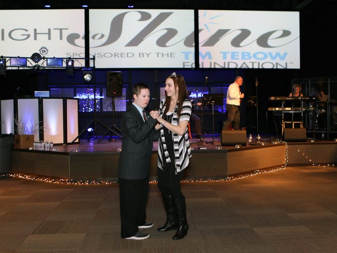 Matt Hale, of Waukesha, dances with Sarinna Nowak,