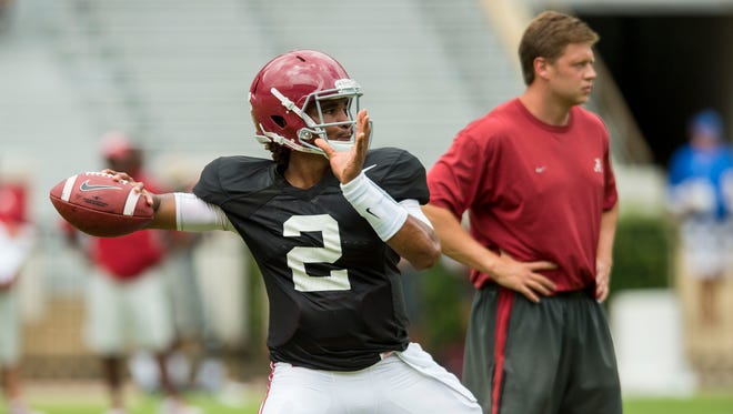 There are rumors that true freshman Alabama quarterback Jalen Hurts continues to impress.