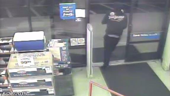Police are looking for this man in connection to a robbery at Fred's Super Dollar Monday night.