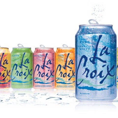 Cans of Lacroix water