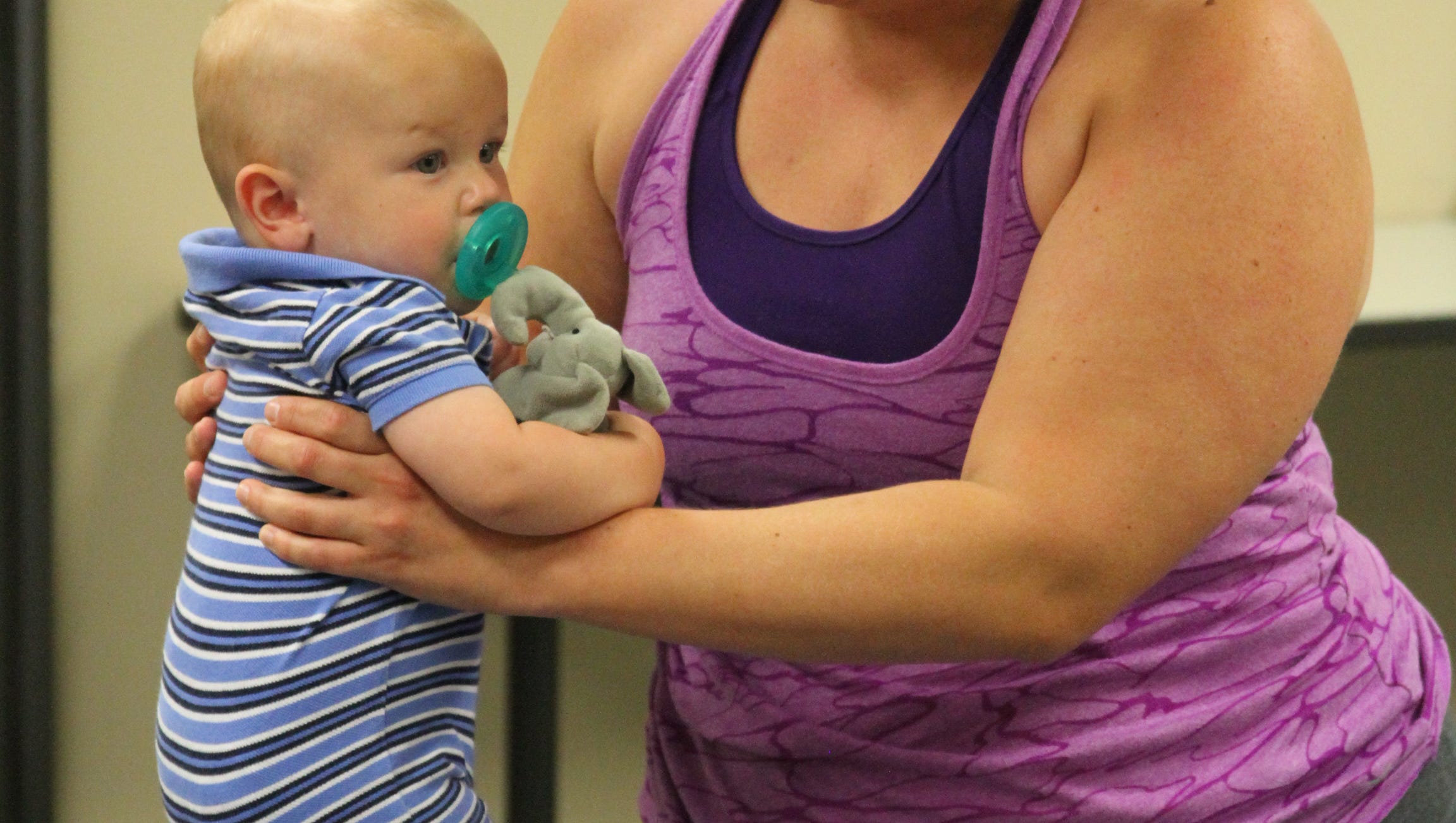 Moms, babies find zen at baby yoga