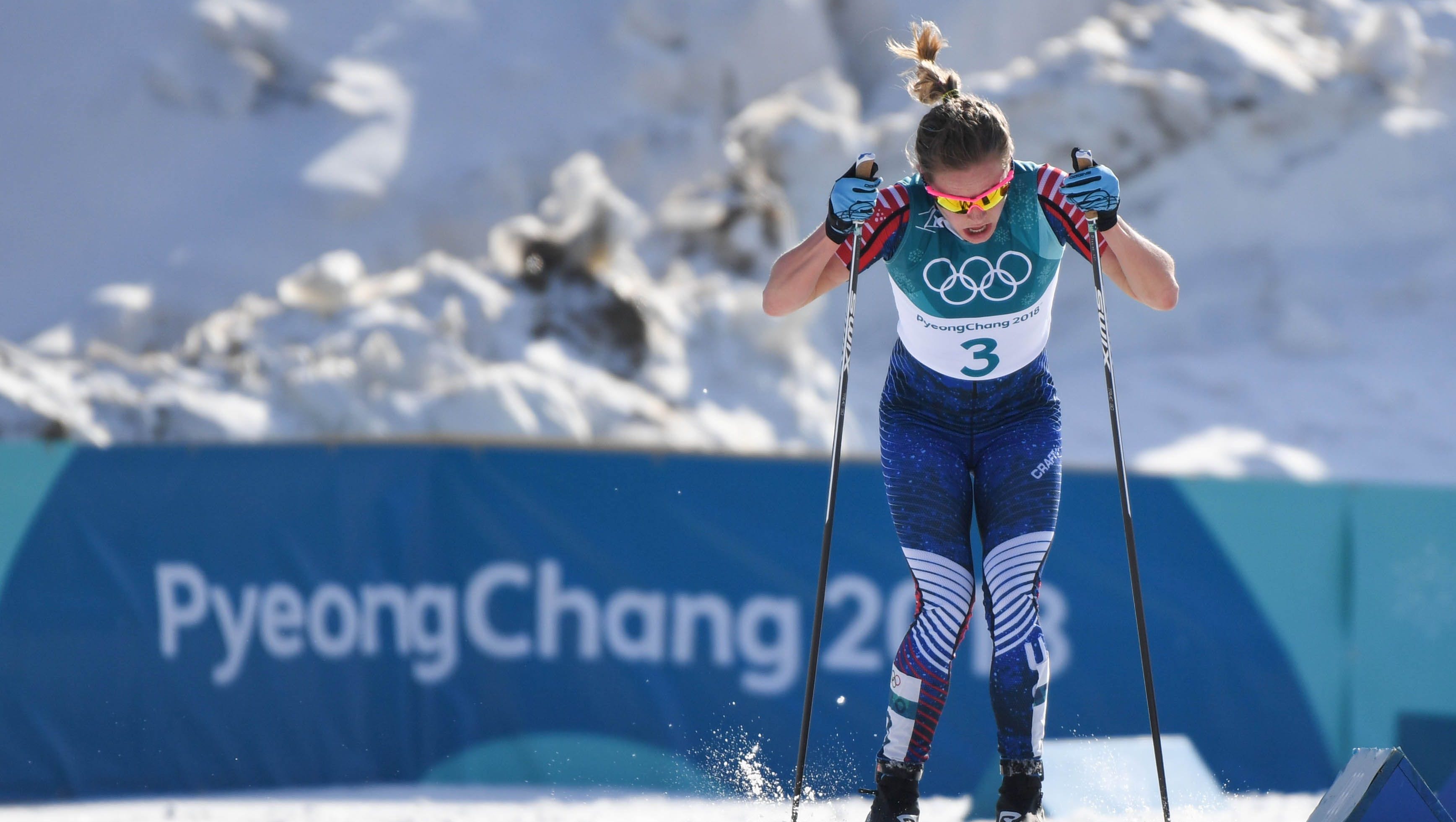 Winter Olympics Jessie Diggins Proud Of Her Strong Finish In 30k