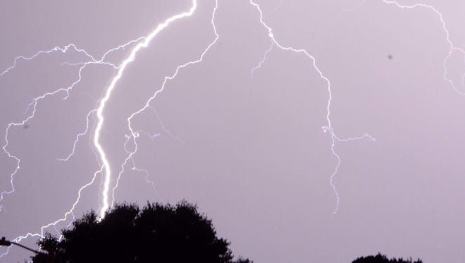 Central Santa Rosa County is under a severe thunderstorm warning until 2 p.m. today.