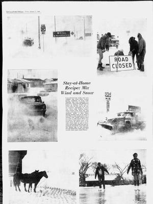 Scenes from around Great Falls during a brutal winter in January 1968.