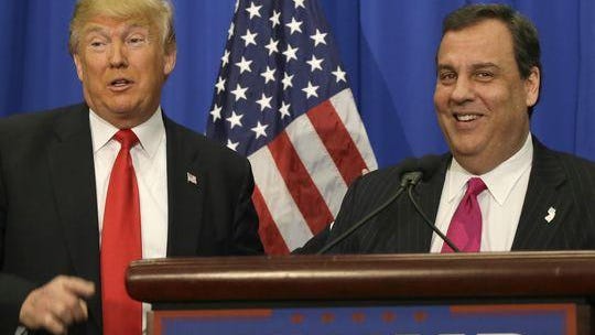New Jersey Republicans aren’t unified behind presidential candidate Donald Trump (left) and will have to overcome low approval ratings of Chris Christie to hold onto the governor’s office in next year’s election (File photo)