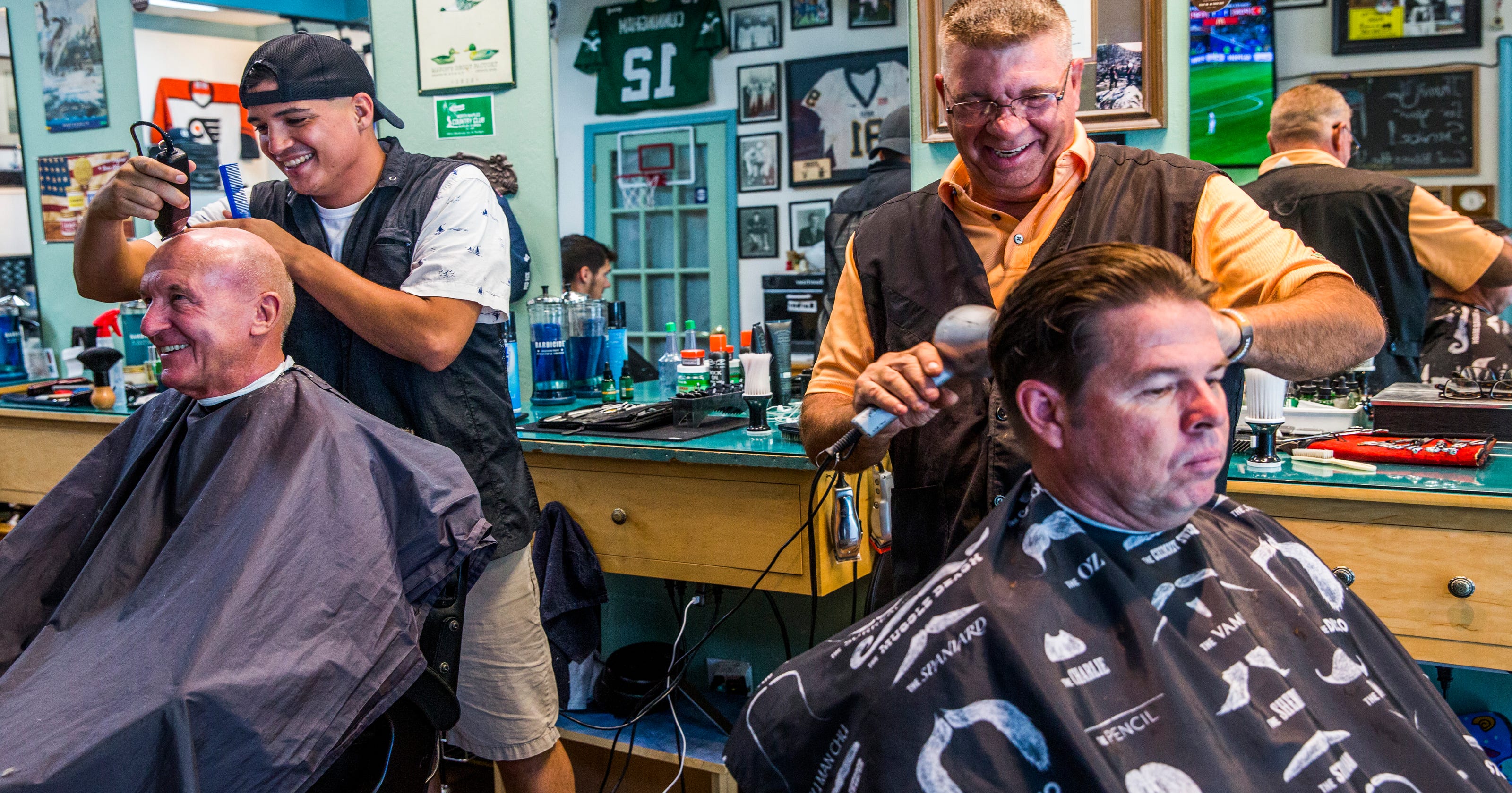 Naples Father Son Barbers Bond Over Sports Fishing Well