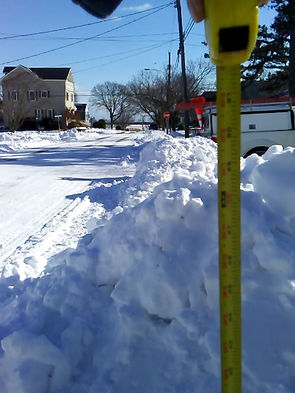 Snowbanks measured between 4 and 5 feet in Somers