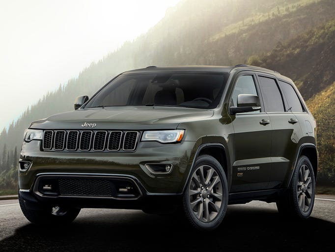 The Jeep Grand Cherokee 75th anniversary edition.