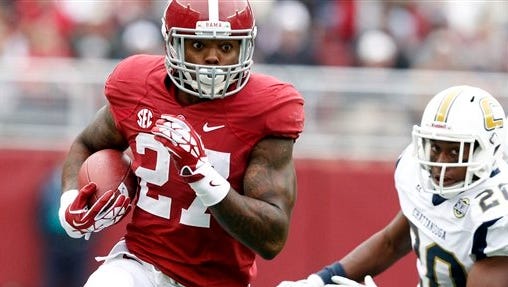 How many touches will sophomore tailback Derrick Henry get at Alabama this season?