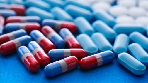 A stock image of pills.