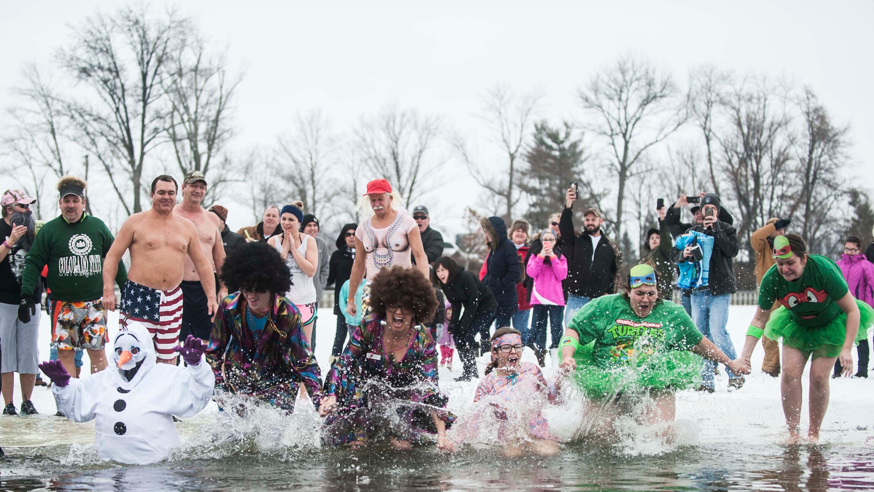 Polar Bear Plunge is a huge success