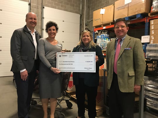 Gannett Donates 10k To Interfaith Food Pantry