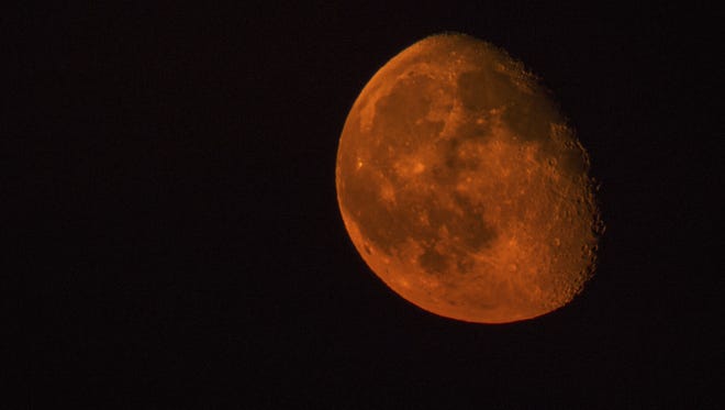 Red orange moon.