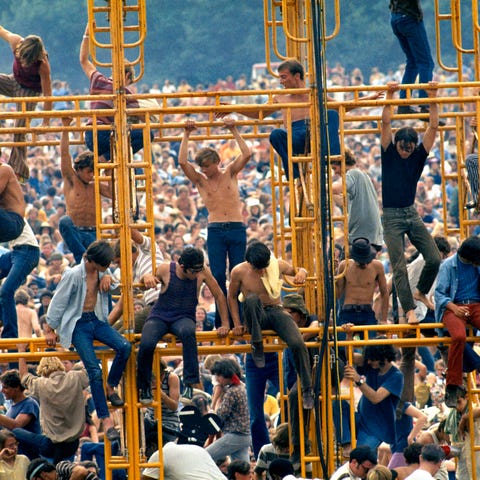 The towers at Woodstock are climbed.