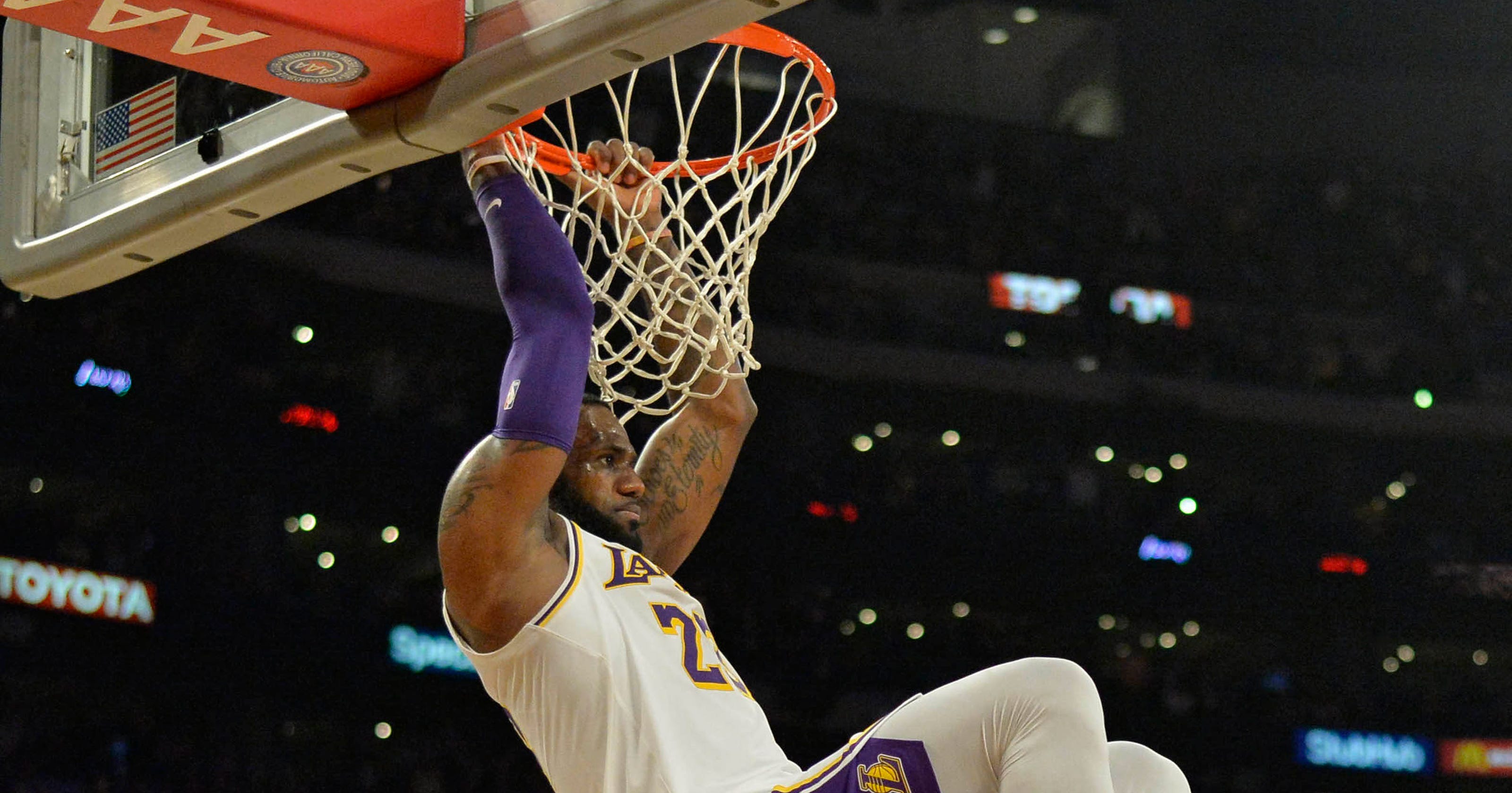 Did LeBron James deserve a technical for hanging on the rim?