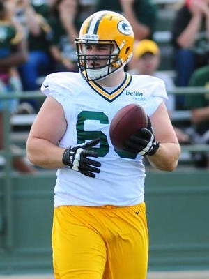Rookie Corey Linsley could be the Packers' latest starting center.