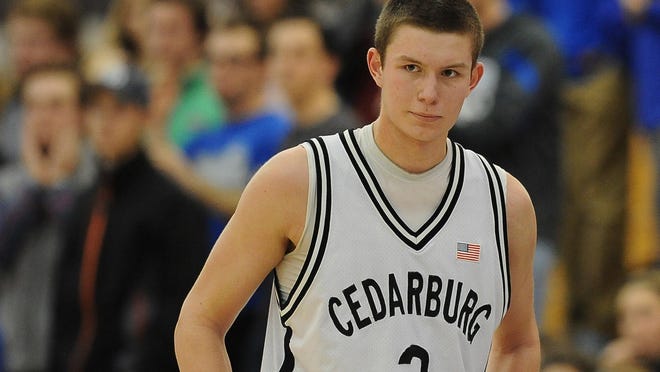 Cedarburg senior basketball player John Diener, who averaged 21 points per game last season, is a DePaul recruit.