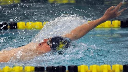 Junior Seth Fleming excels in the 100-yard backstroke and the 200 IM.