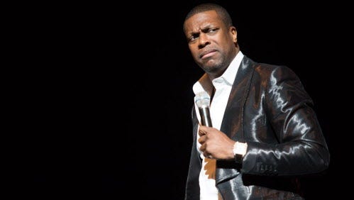 Comedian Chris Tucker comes back to the Riverside Theater Friday.