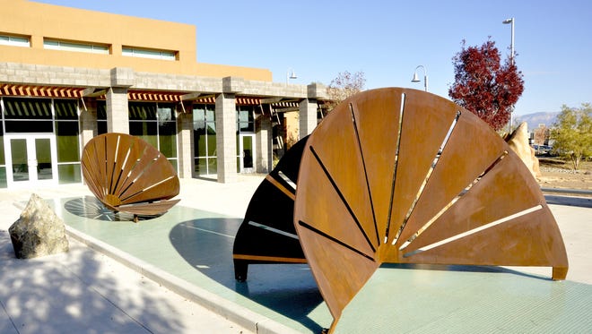 "Sun Mask" by Don 
Redman is the city of Rio Rancho's latest addition to its public art collection funded by the state's Art In Public Places Program.